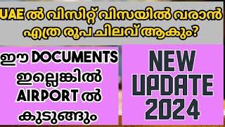 UAE visit visa expenses/job seekers expense in UAE malayalam/Dubai job 2024#dubaijobs#uae #visitvisa