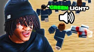 Trolling With A SOUNDBOARD in Roblox Squid Game