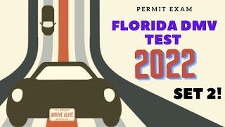 Florida DMV permit test 2022 for drivers license. SET 2