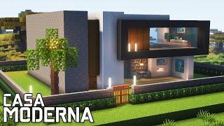 CÓMO HACER UNA CASA MODERNA De Diseño Tutorial Fácil Minecraft/How to build a modern design house #4