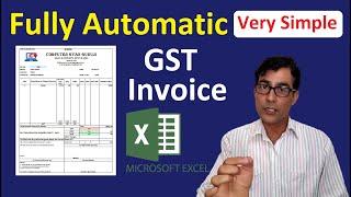 How To Create GST Invoice In Excel || Fully Automatic Invoice || Multi Rate GST invoice in excel