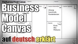 Business Model Canvas - Zeitung - Auf deutsch erklärt