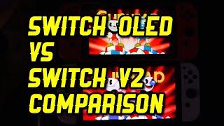 Cuphead Nintendo Switch OLED vs V2 Switch Comparison #nintendoswitchOLED