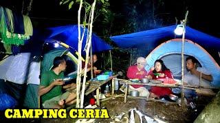 Not camping hujan deras bareng.camp ceria @naturegirlcamping633 dan @kelana565