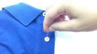 Easy way: How to sew a button on a shirt
