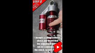 Cheap Coilover Shock: Piggyback #shorts #suspension #piggyback