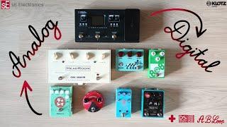 Harley Benton DNAfx GiT vs REAL PEDALS | Klon, TS808, DS-1, Fuzz, BBD Chorus & Delay, Spring Reverb!