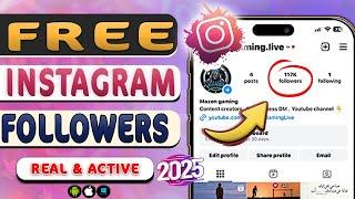 How to get free Instagram followers 2025 ️ Free Instagram Followers: Quick & Easy 