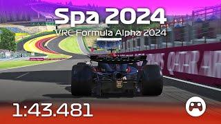 F1 2024 Spa | 1:43.481 | VRC Formula Alpha 2024 CSP v1.0 | Assetto Corsa | Hotlap + Setup