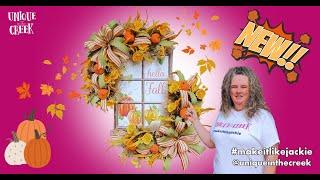 HOW TO MAKE AN XL WINDOW FALL DECOR | UITC RECTANGLE BOARDS