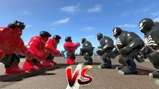 TEAM RED HULK VS TEAM VENOM - EPIC SUPERHEROES BATTLE | LEGO Marvel Superheroes Gameplay