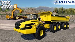 Farming Simulator 19 - VOLVO A40G SEMI WITH MAXXIM Dump Truck