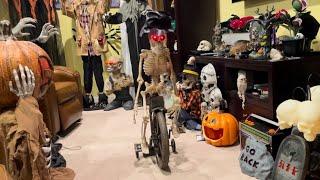 Gemmy (NEW for) 2024 Animated Singing Tricycle Skeleton