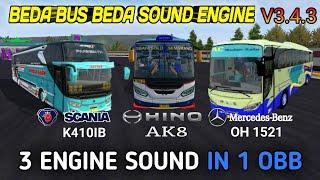 BUSSID V3.4.3 OBB MOD 3 SOUND ENGINE IN 1 OBB - SCANIA MERCY NEW HINO AK8 + GRAFIK HD