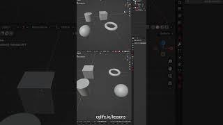 Hide objects for only 1 viewport window #blender #tutorial