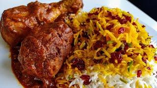 Zereshk Polo Ba Morgh/ Persian Barberry Rice with Chicken