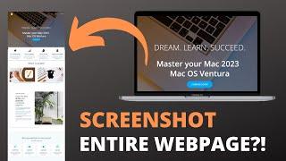 How to Take a Screenshot of an ENTIRE WEBPAGE in Safari on a Mac