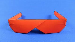 How to make glasses out of paper with your own hands - Origami glasses from a4