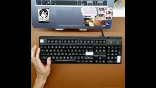 OEM keyboard Cherry mx black stock with Akko wob ASA keycaps (modded)