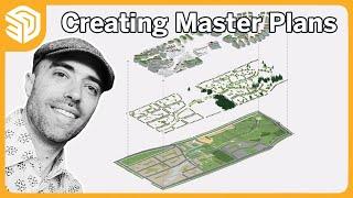 How to Create Master Plan/Site Plan in SketchUp Tutorial