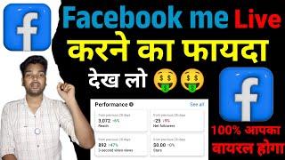 facebook में live करने का फायदा | live stream karne ke fayde | live stream kaise karna chahiye