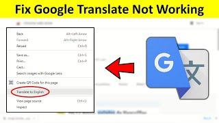 How to Fix Google Translate Error This Page Could Not be Translated in Google Chrome