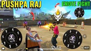 Free fire emote Fight on factory roof ️ Adam vs hip hop PUSHPA emote fight  greens free fire 