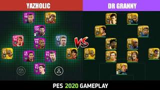 GAME PLAY WITH PES YOUTUBER DR GRANNY | FRIENDLY MATCH CHALLENGE | YAZHOLIC