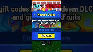 OMG NEW CODE  Blox Fruits #bloxfruits