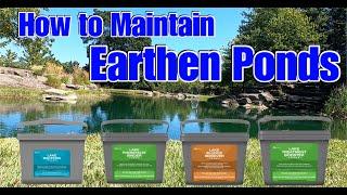 How To Maintain Earthen Ponds |Earth Bottom