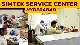 Simtek Service Center Hyderabad Walkthrough | MPPT Charge Controller, Battery Charger & UPS Repairs