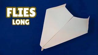 How to Make Glider Paper Airplane Step By Step - Long Time Flying Paper Plane