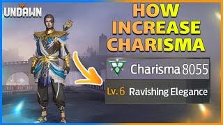 How to increase charisma level and unlock customization card in undawn ?