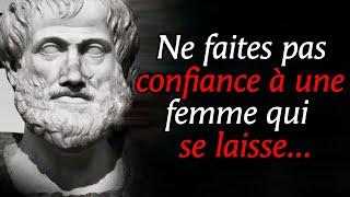 Les citations d'Aristote que les hommes auraient aimé connaître plus tôt