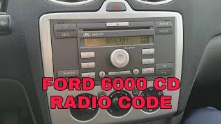 How to enter the radio code on Unlock Ford 6000 CD Radio Code ‍