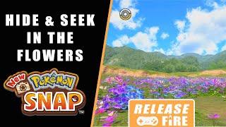 New Pokémon Snap Hide and Seek in the flowers