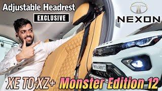 TATA NEXON XE TO XZ PLUS||MONSTER EDITION 12||ADJUSTABLE HEADREST98201870379820833594