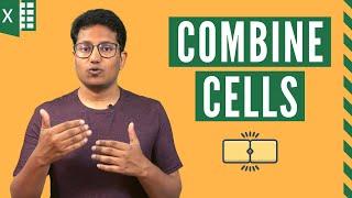 How to Combine Cells in Excel (Using formulas) | Combine Columns in Excel