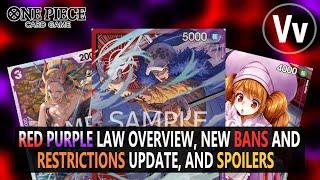 One Piece TCG: Quick Overview of RP Law in OP07/08, Bans & Restrictions Announcement, and Spoilers