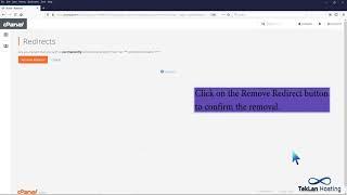 How to Remove Domain Redirect in cPanel with TekLanHosting