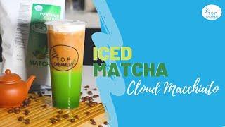  ICED MATCHA CLOUD MACCHIATO RECIPE | STARBUCKS INSPIRED ICED MATCHA CLOUD MACCHIATO | NEW RECIPE!