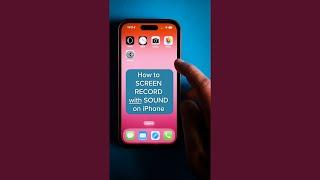 How to SCREEN RECORD with SOUND on iPhone #screenrecordsound #soundscreenrecord #iphonetip