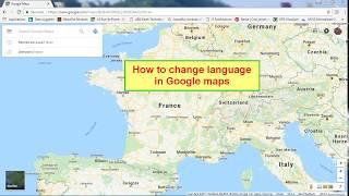 Change language in Google Maps