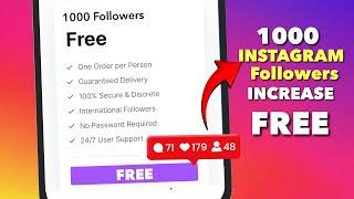 1000  Followers | Increase FREE | How To Get Instagram Followers 2024 Tamil