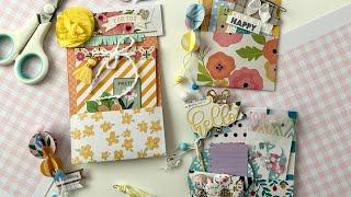 Use Your Paper Stash - Back to Back Pocket  Happy Mail, Package Idea, Planner/Page Marker
