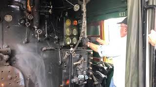 Norfolk & Western 611 Cab ride