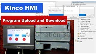 How to Kinco HMI program Upload and Download