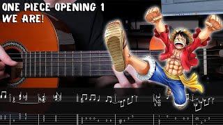 One Piece Opening 1 - We Are! - Fingerstyle Guitar Tutorial + TAB