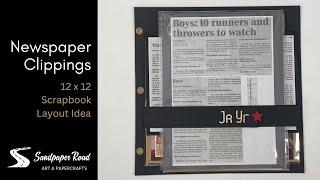 Newspaper Clipping Layout Idea | Sandpaper Road