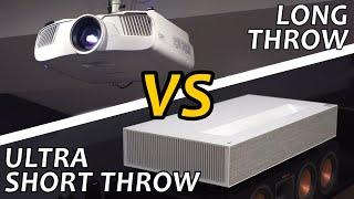 Ultra Short Throw vs Long Throw Projector - LG HU85LA vs Epson 5050UB